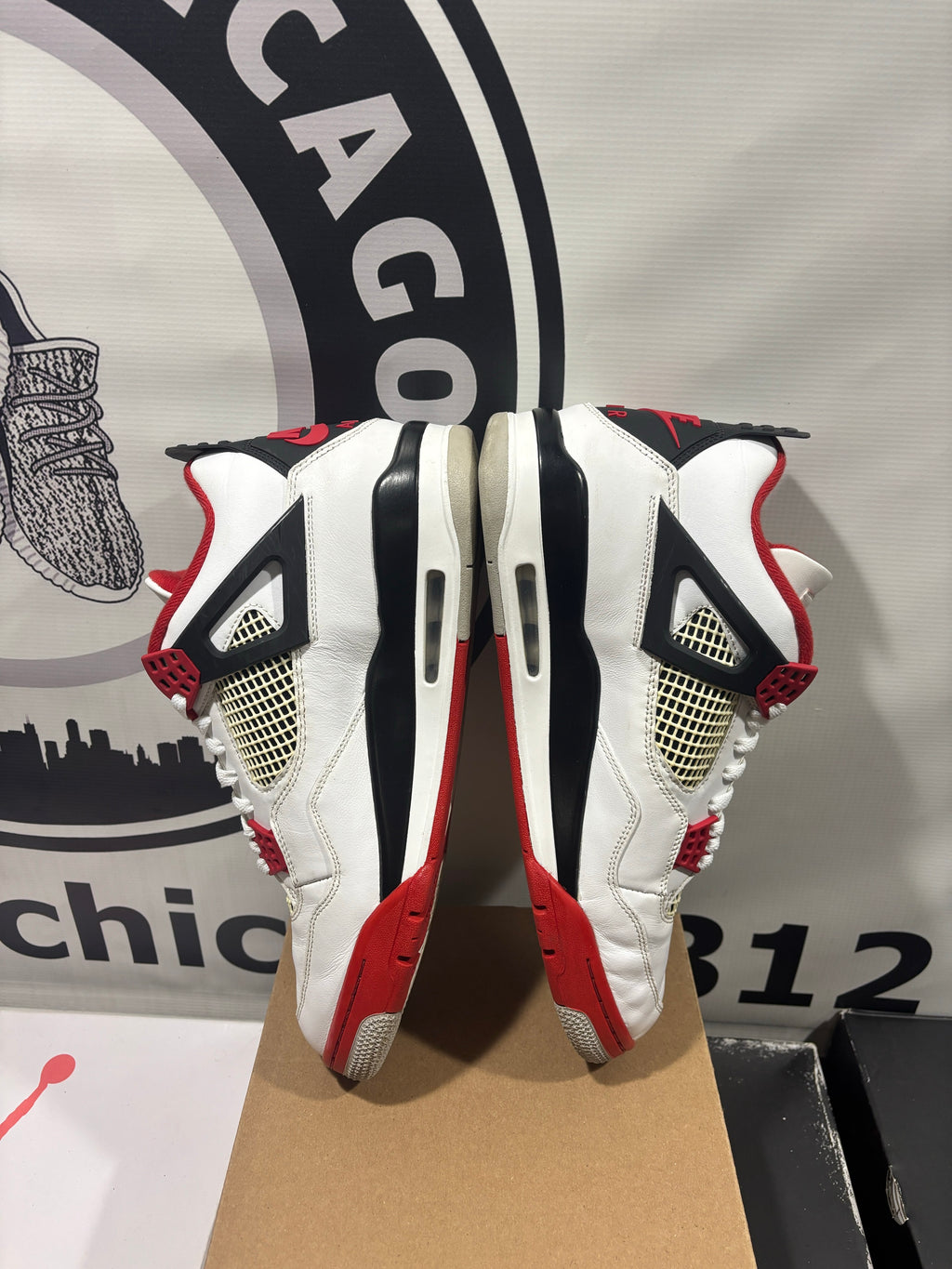 Jordan 4 fire red size 12 pre owned