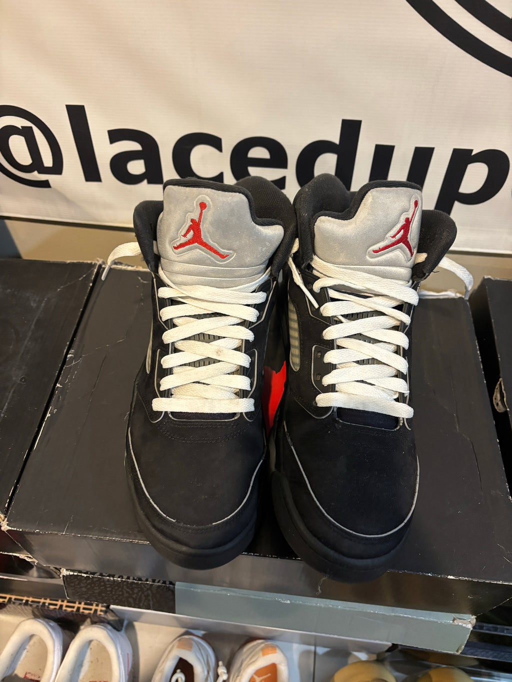 Size 8 - Jordan 5 Retro OG Black Metallic Reimagined - Pre Owned