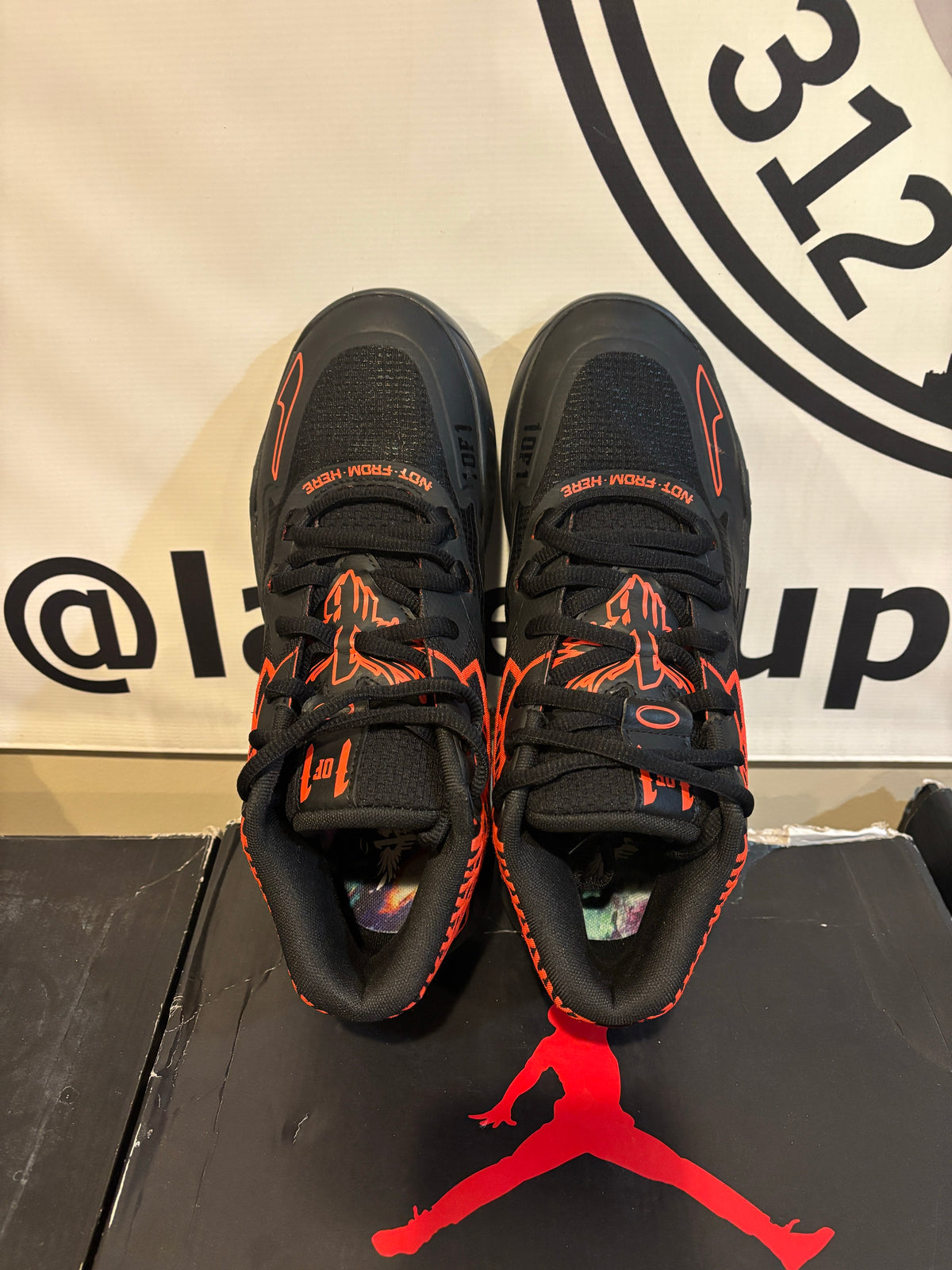 Size 8.5 - Puma LaMelo Ball MB.01 Black Red Blast - Pre Owned