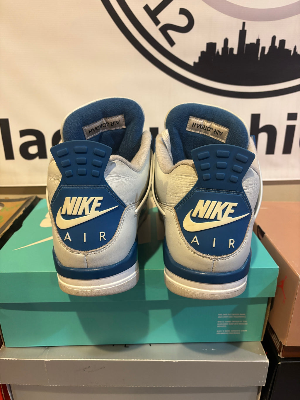 Size 12 - Air Jordan 4 Retro Military Blue (2024) (NO BOX)