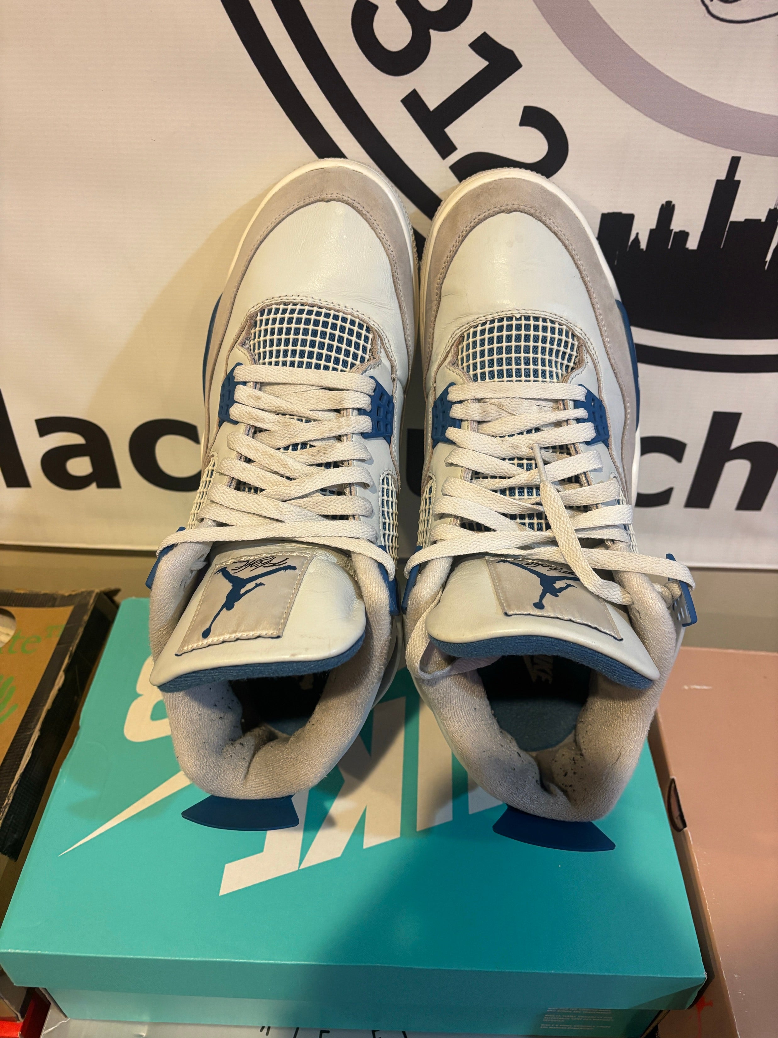 Size 12 - Air Jordan 4 Retro Military Blue (2024) (NO BOX)