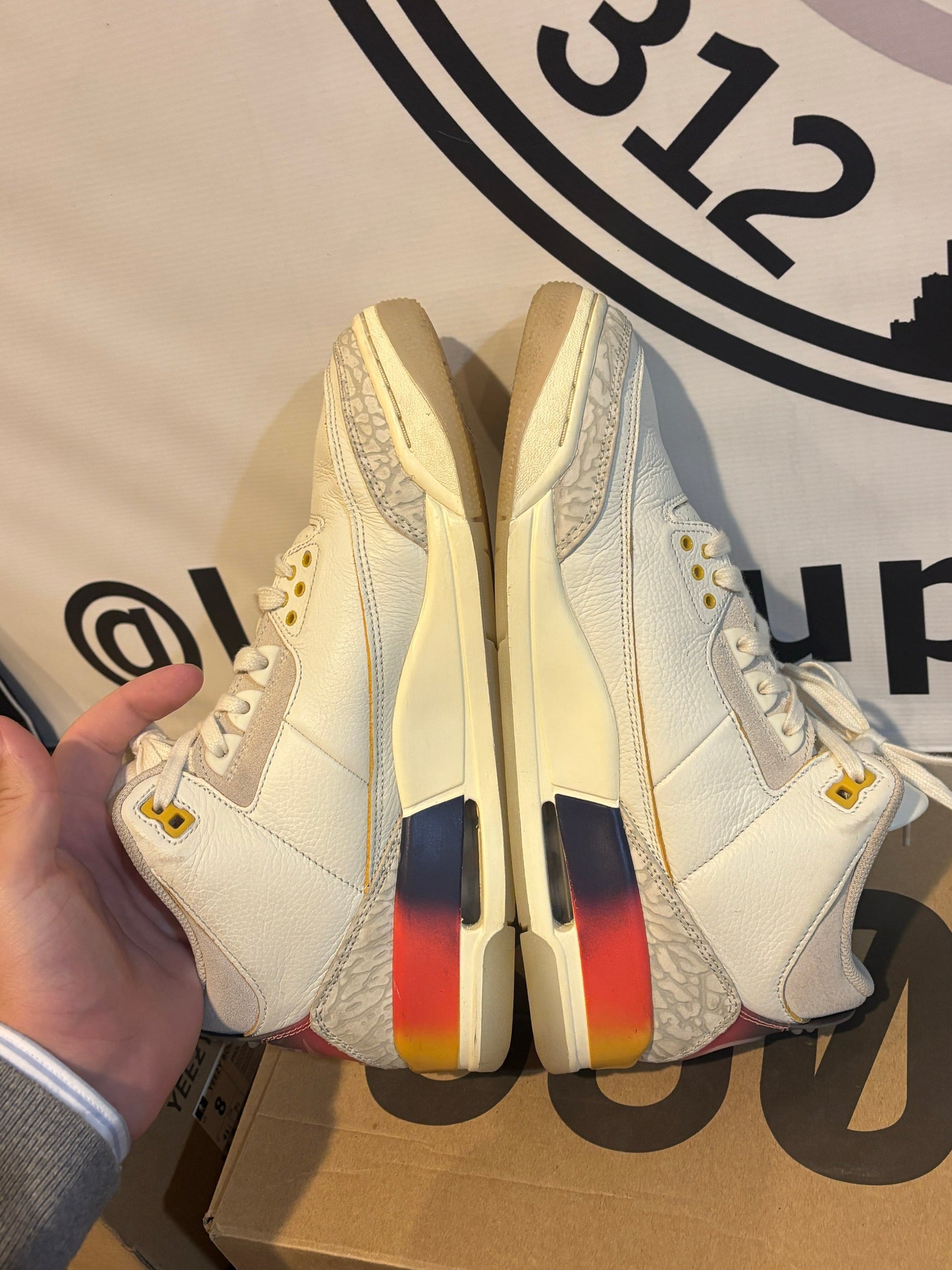 Size 10 - Air Jordan 3 Retro SP J Balvin Medellín Sunset (NO BOX)