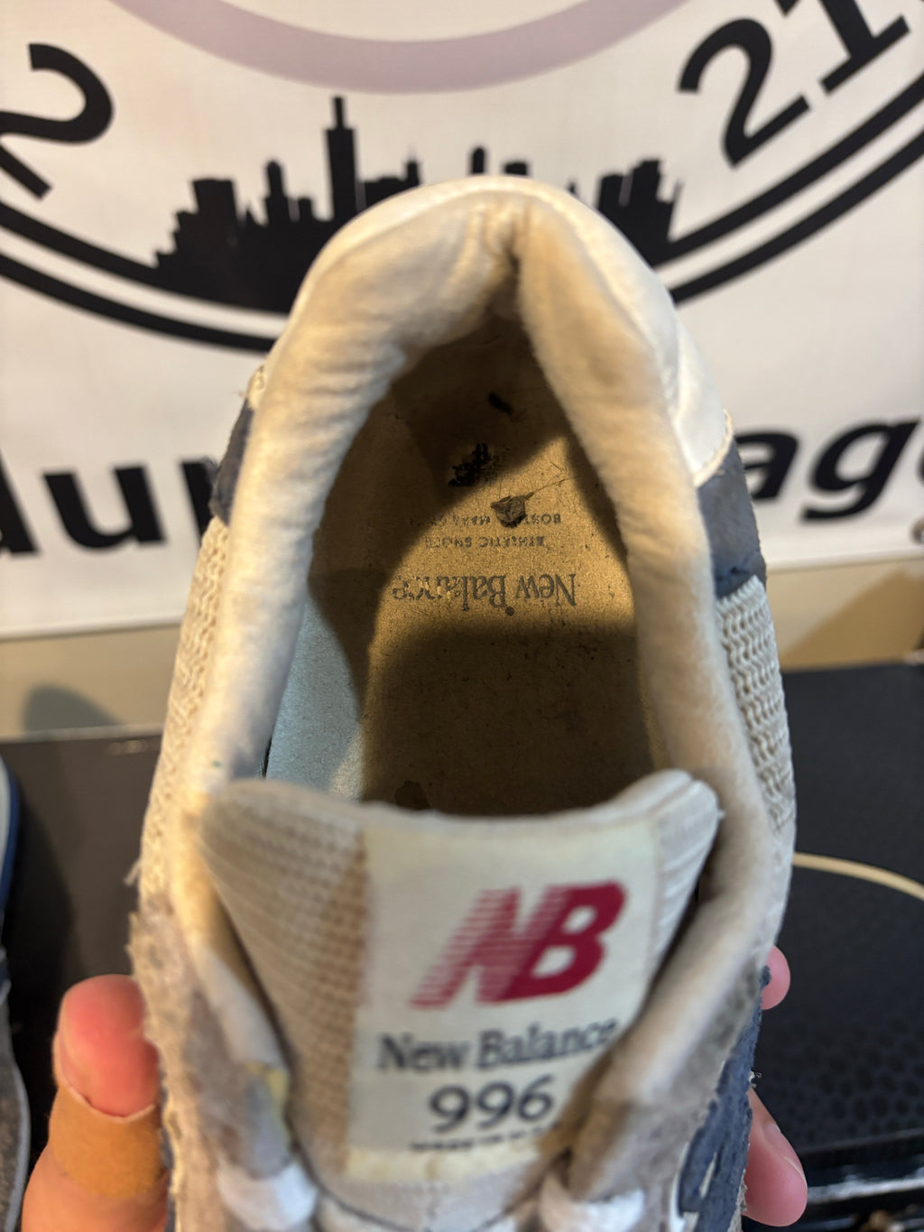 Size 7 - New Balance 996 MiUSA Grey Day (2023) - Pre Owned